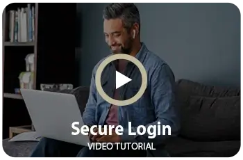 secure login latop smiling